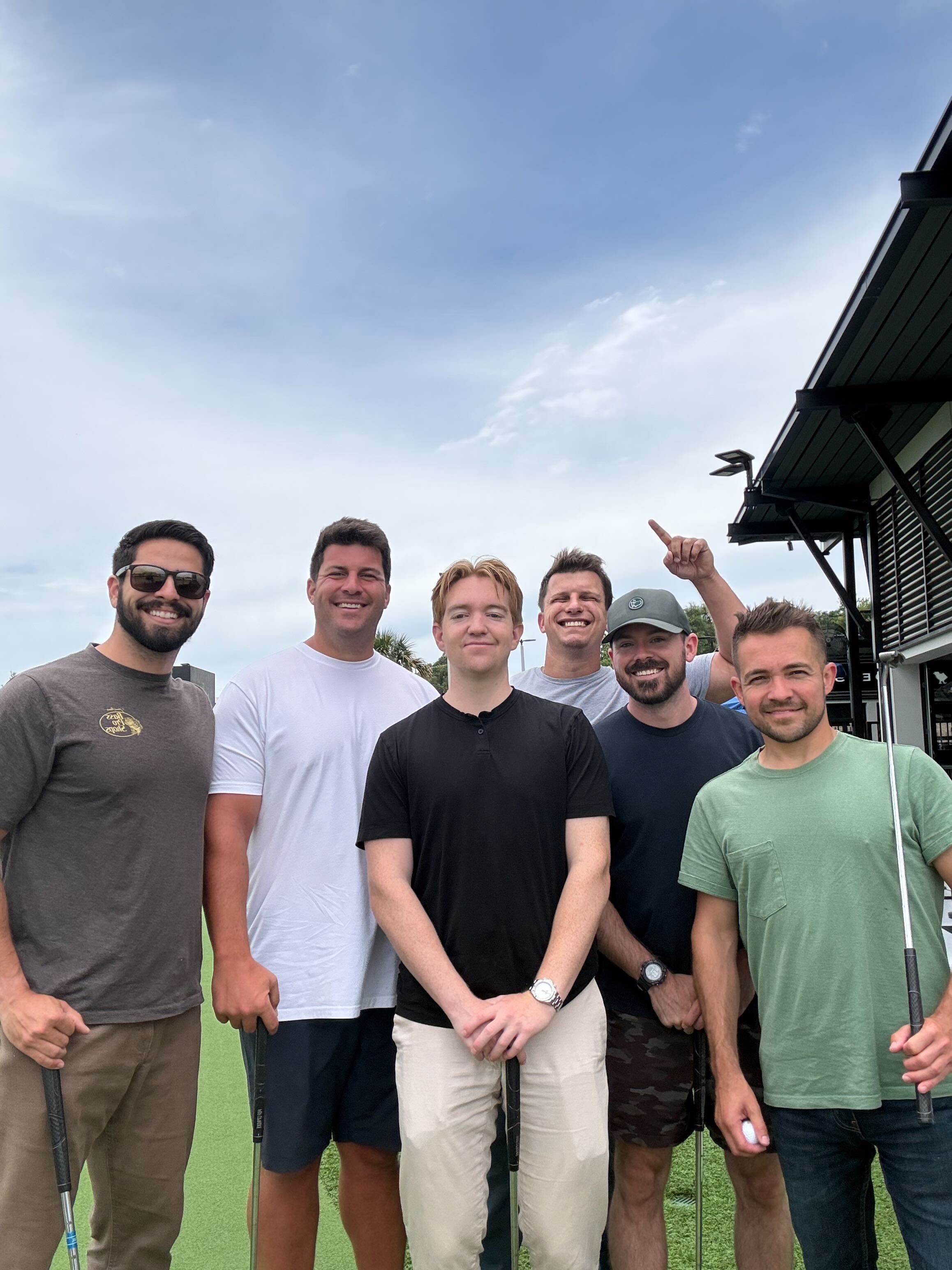Brotherhood men together at a retreat